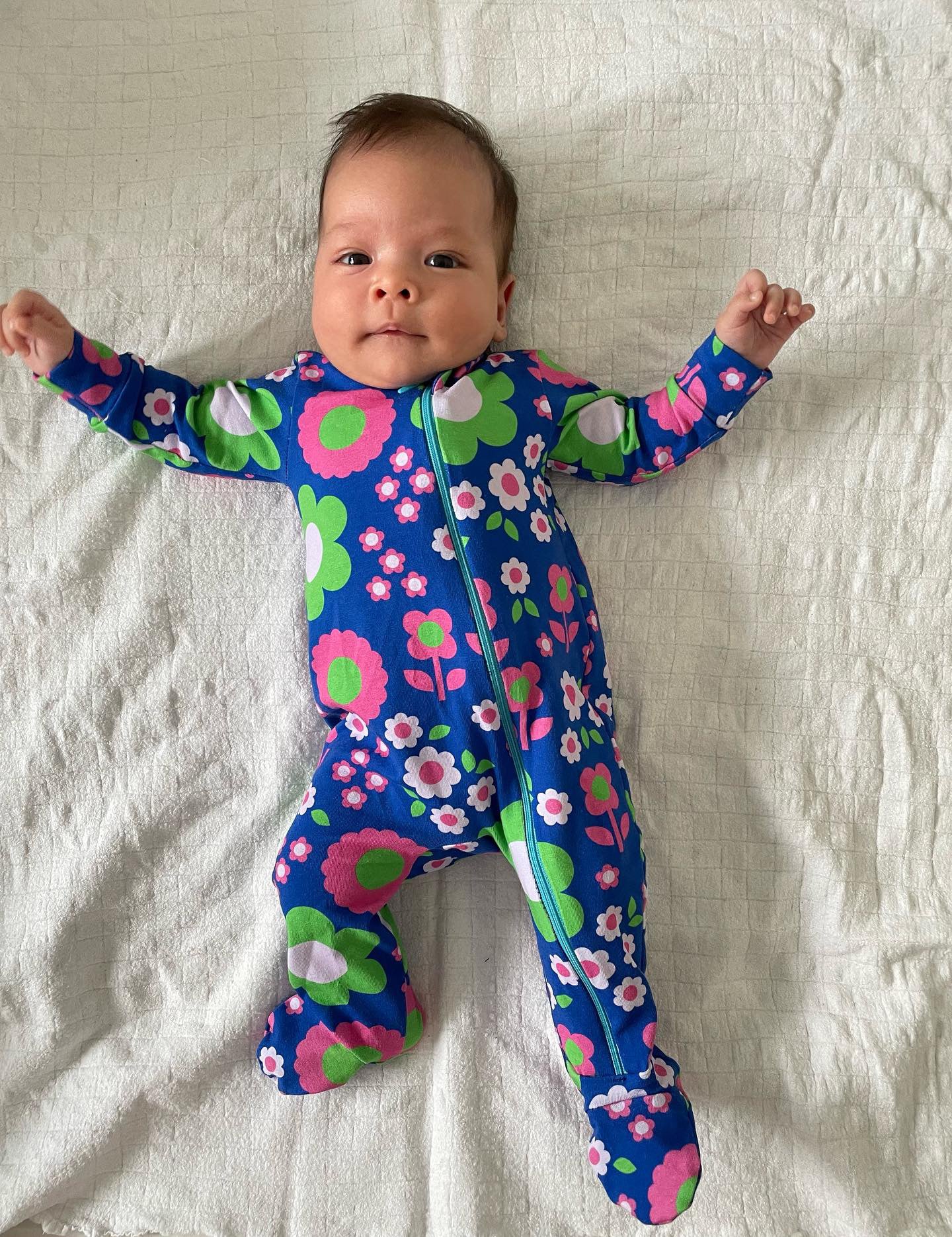 Zipped Footed Coverall Pattern with Mitten