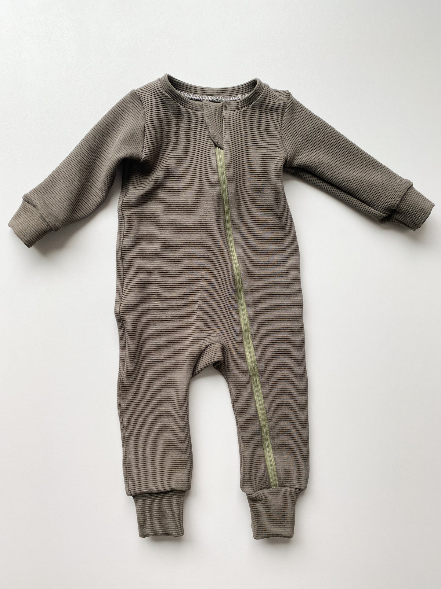 Footless Zip Coverall Pattern with Mitten (mitten up to 0-24M)