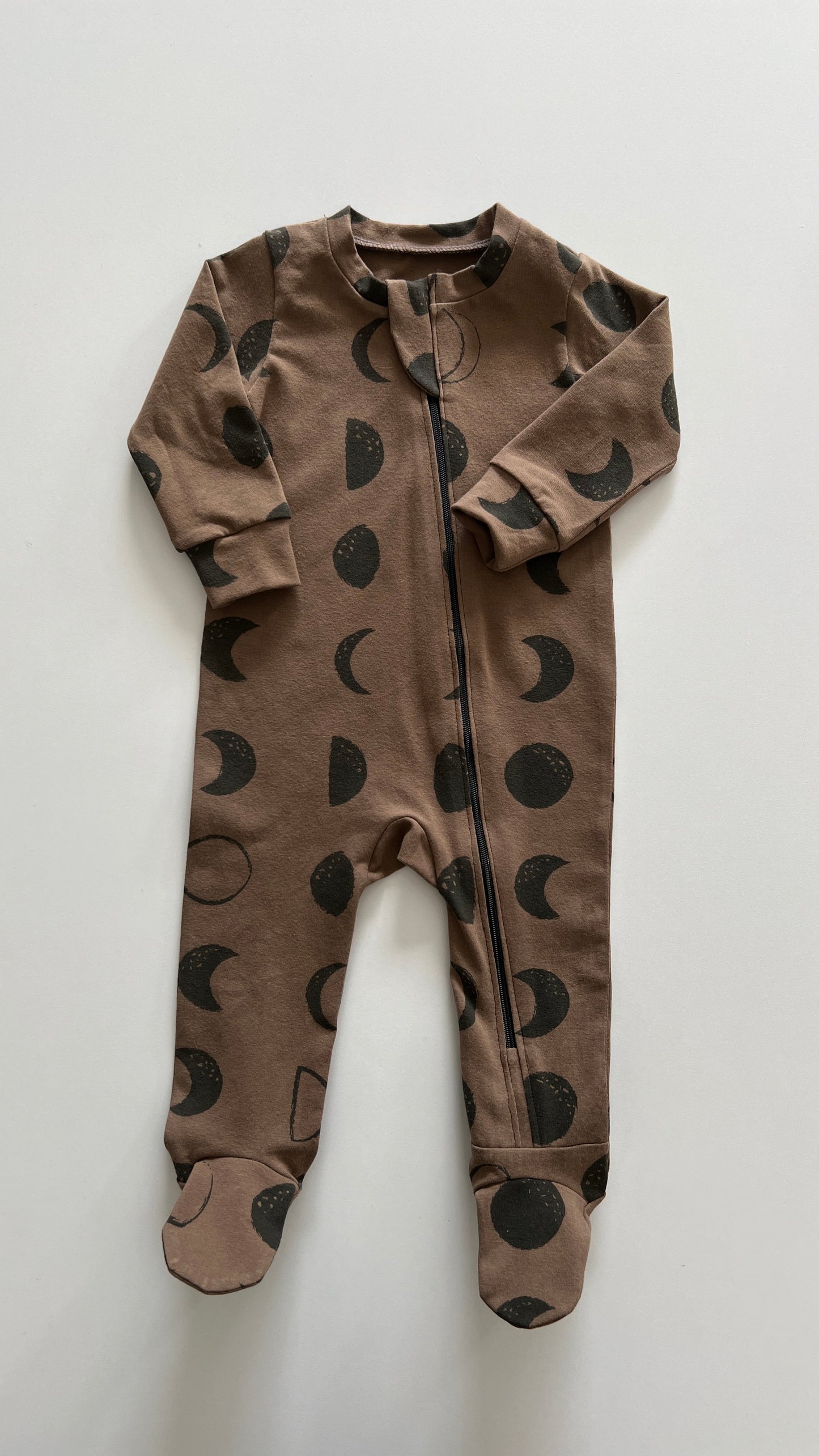 Zipped Footed Coverall Pattern with Mitten