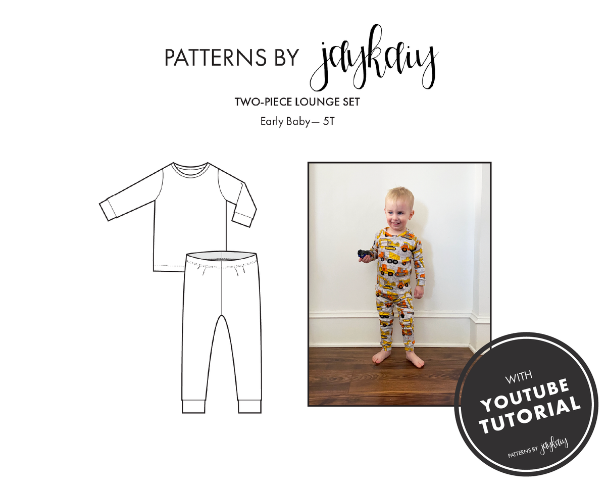 Long Two-Piece Loungewear Pattern