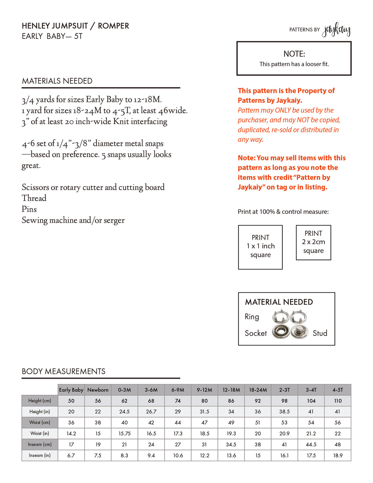 Henley Jumpsuit Pattern
