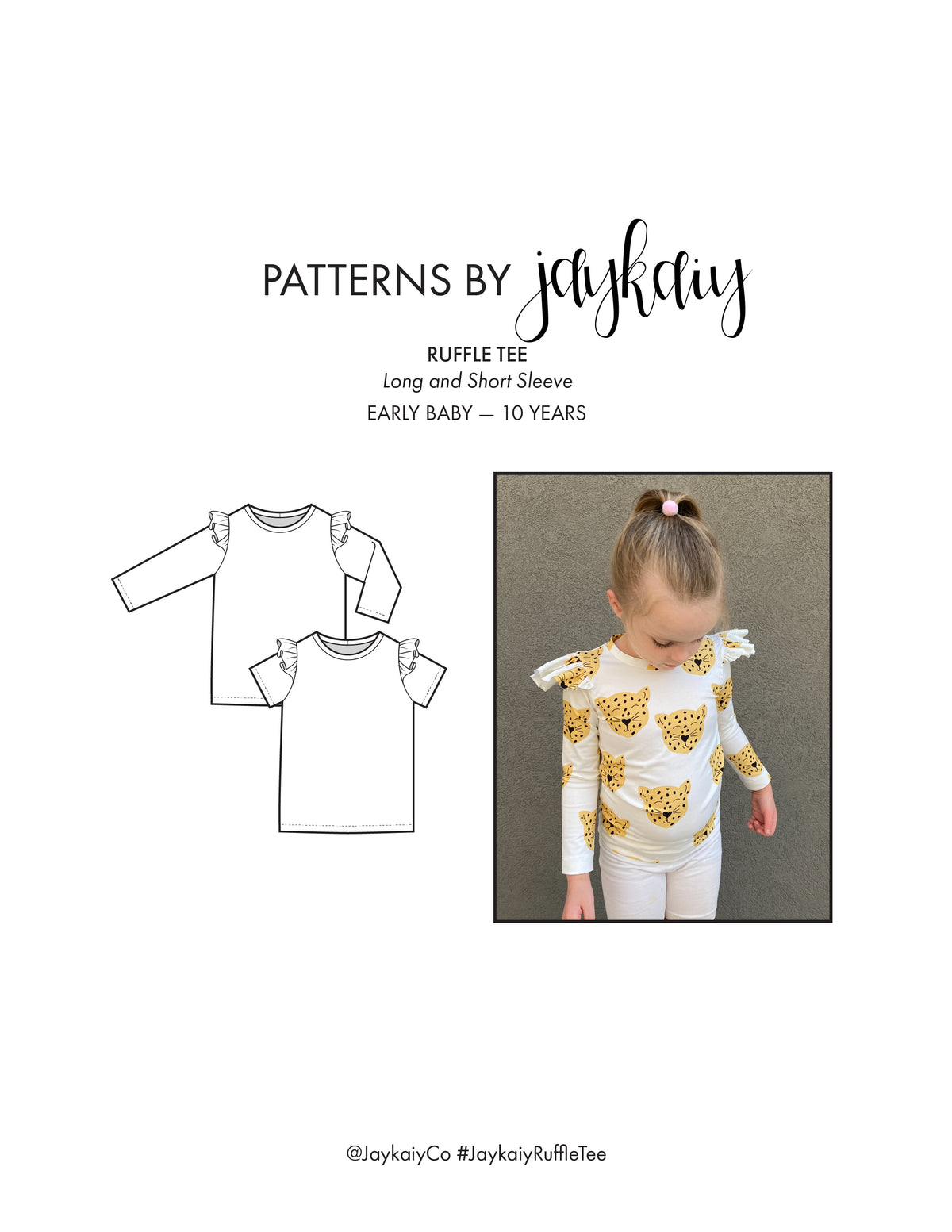 Ruffled Sleeve Tee Pattern