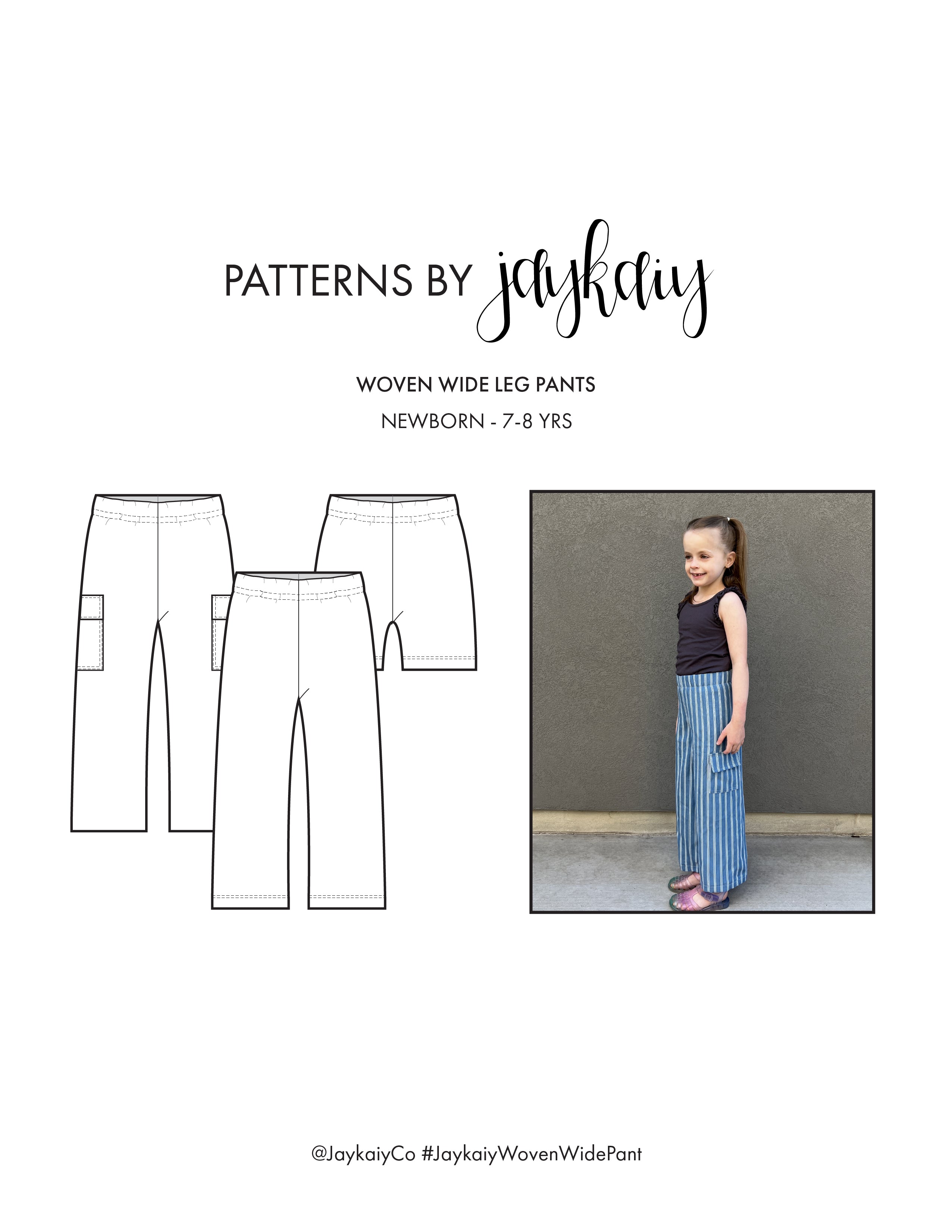 Woven Wide Leg Pant Pattern – Jaykaiy Patterns