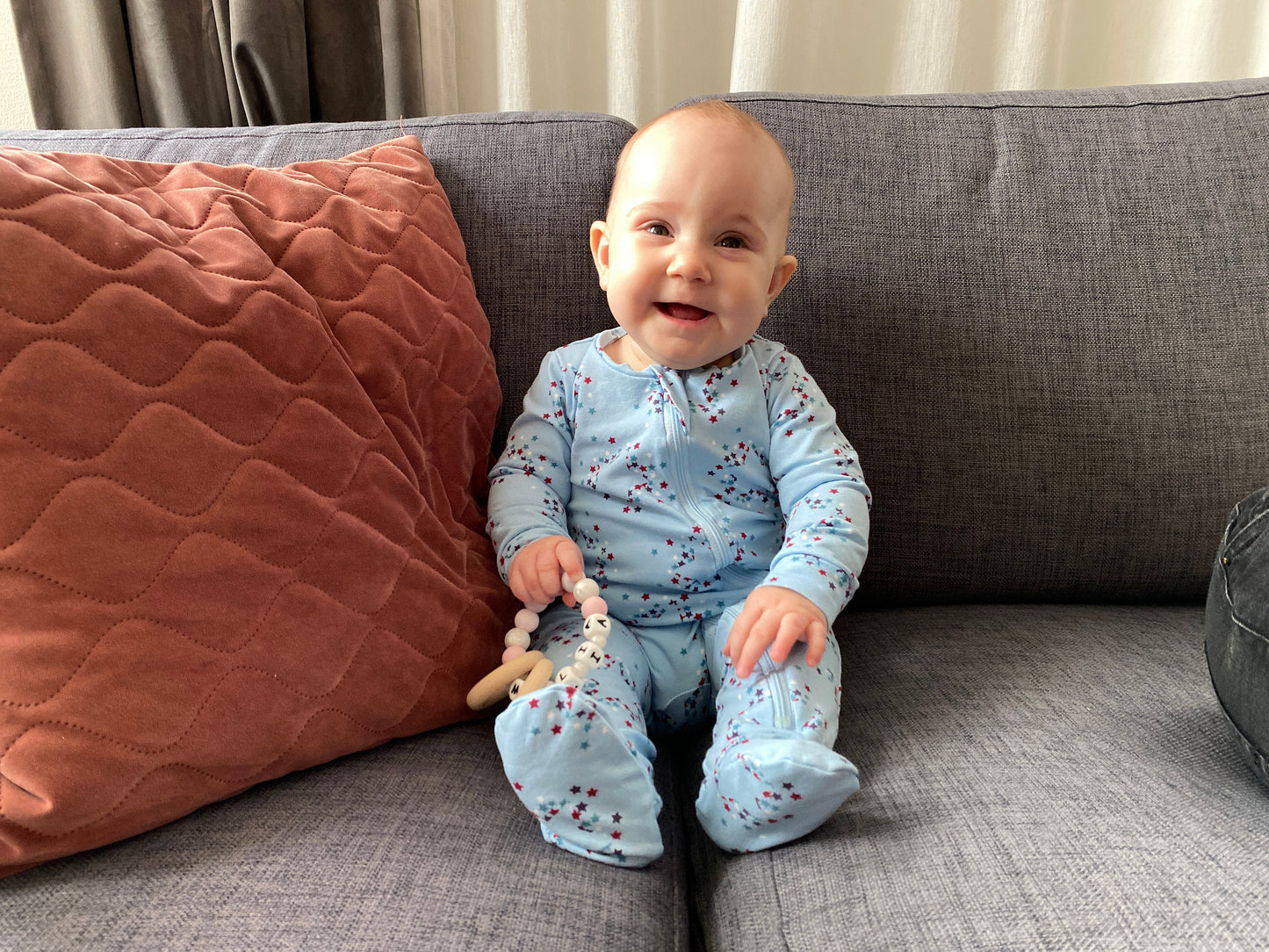 Zipped Footed Coverall Pattern with Mitten