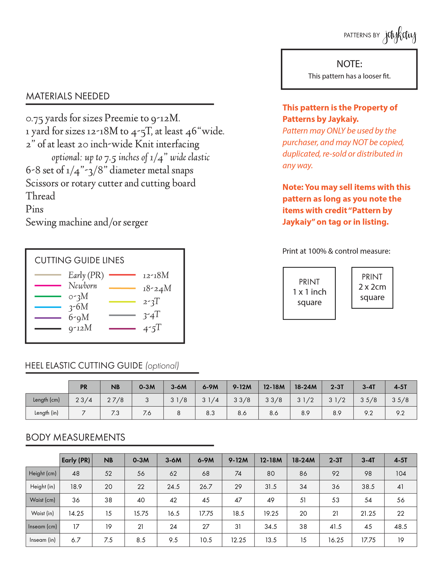 Footed Pajama Pattern