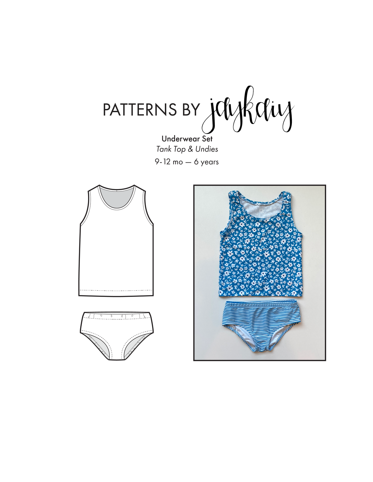 Underwear Set/Swimsuit Set Pattern