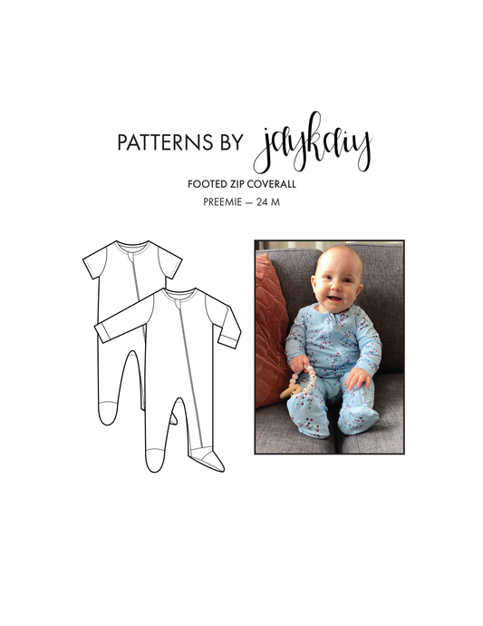 Zipped Footed Coverall Pattern