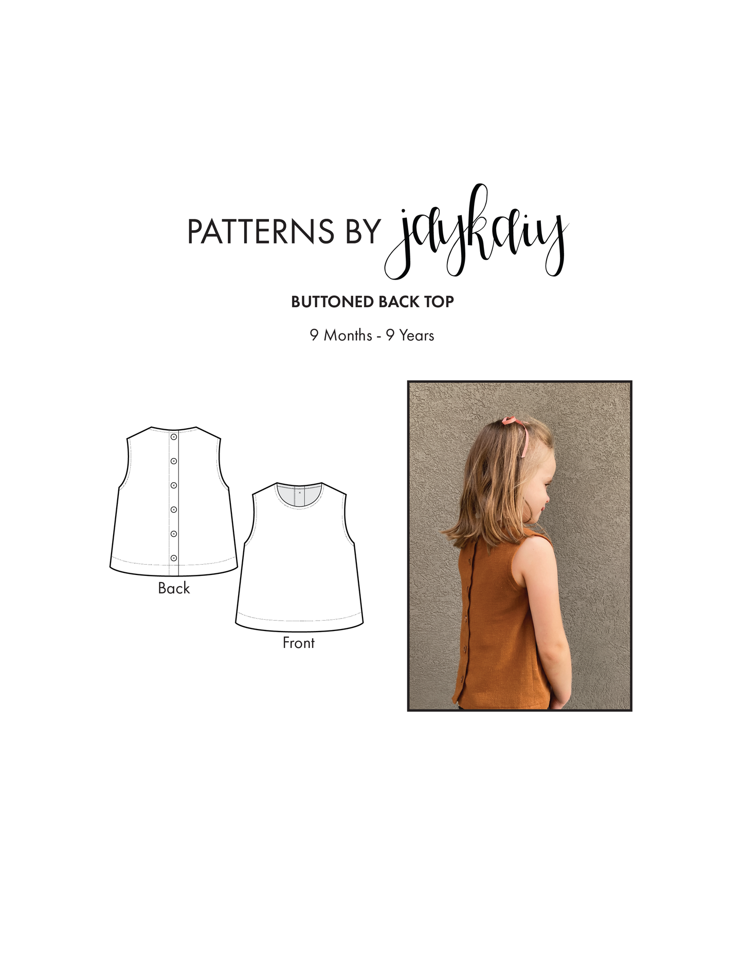 Button-Back Top Pattern