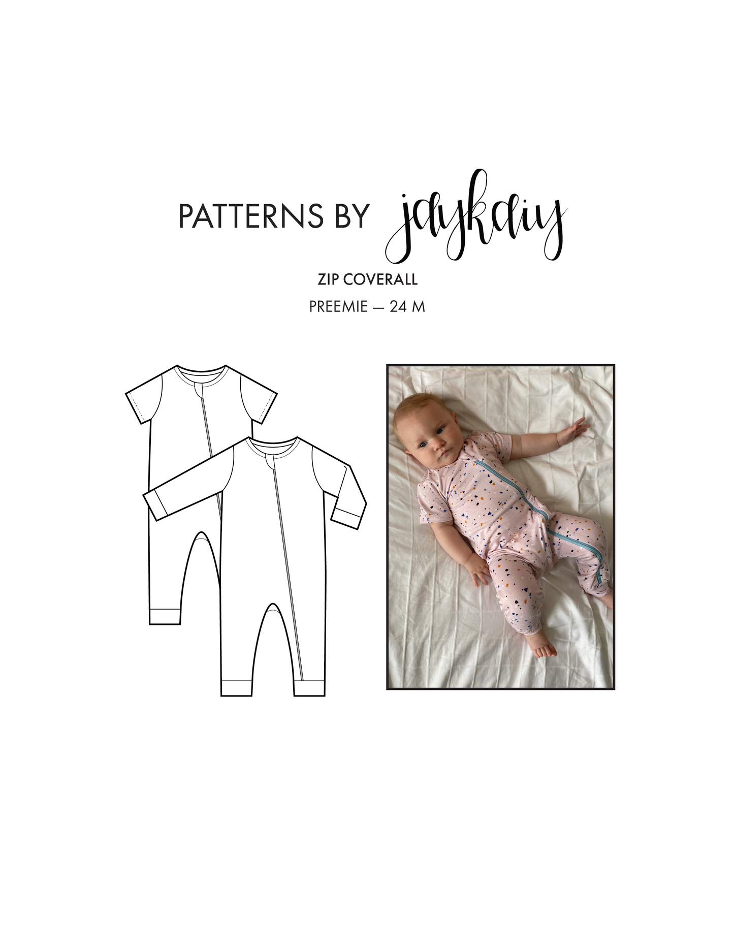 Footless Zip Coverall Pattern