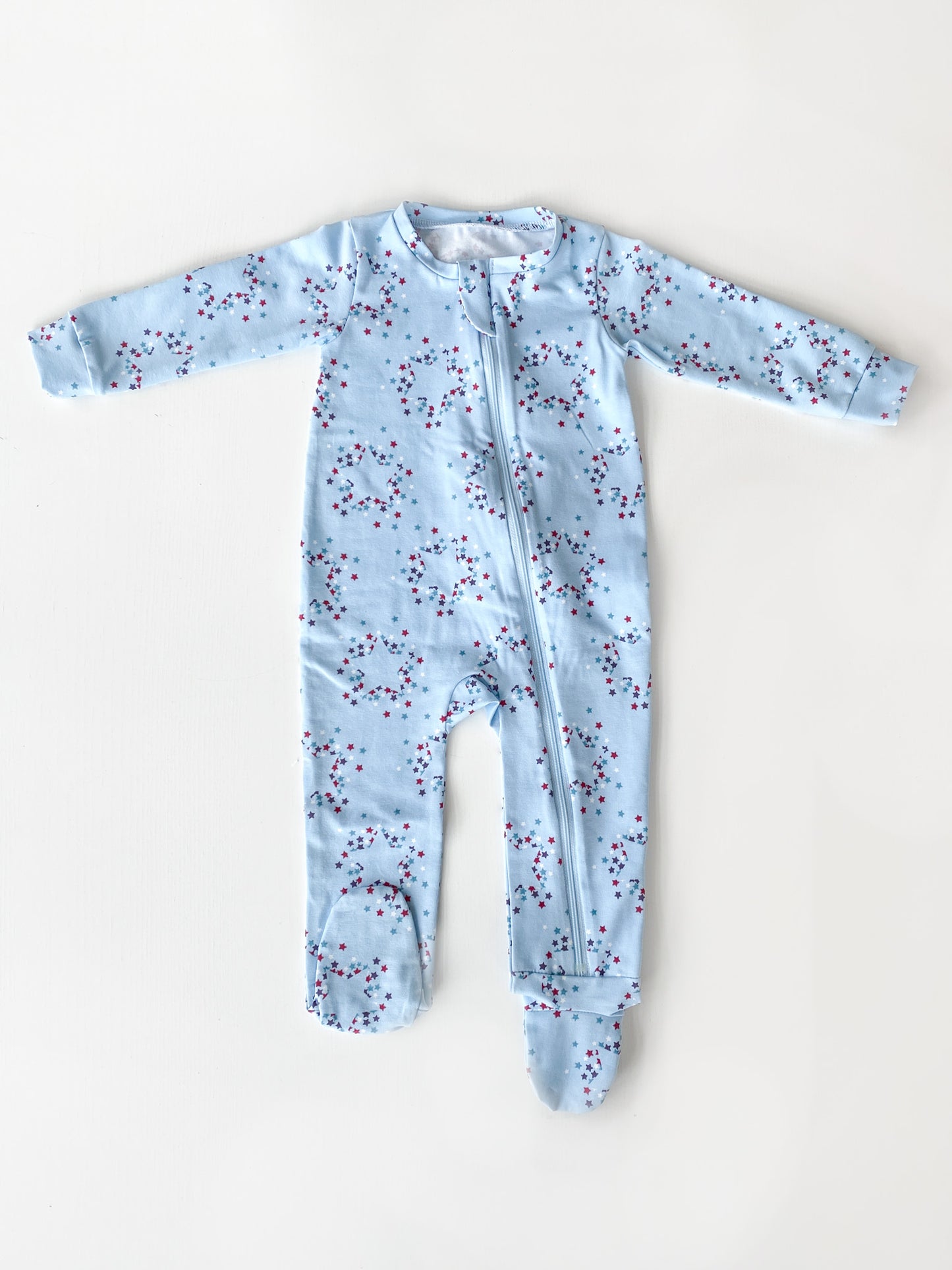 Zipped Footed Coverall Pattern (with mitten up to 6/9M)