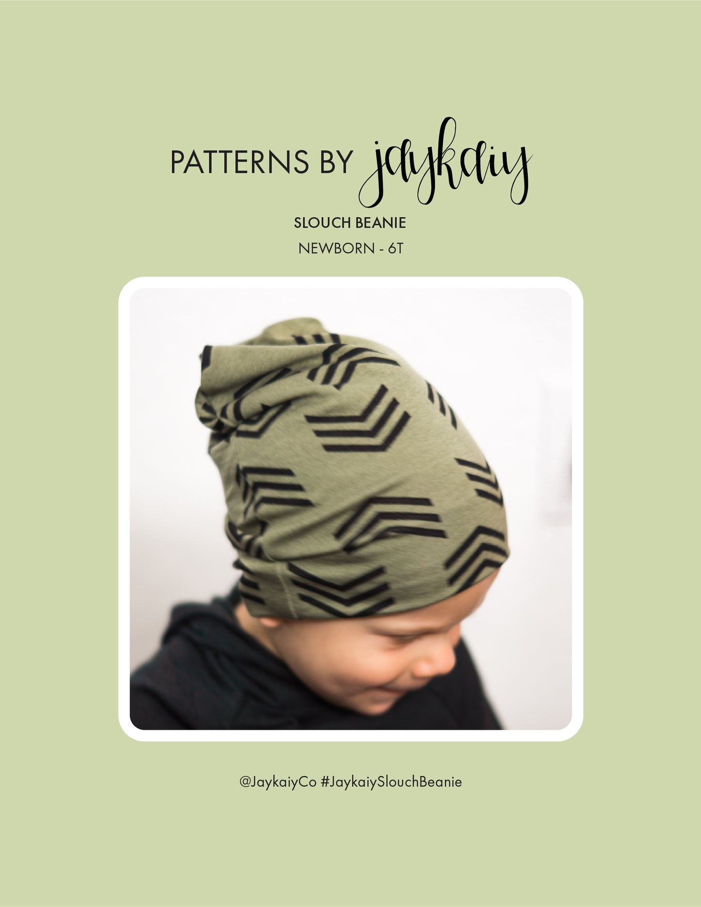 Kid's Slounchy Beanie. A beginner-friendly and quick project. In sizes newborn to 6T (6 years).