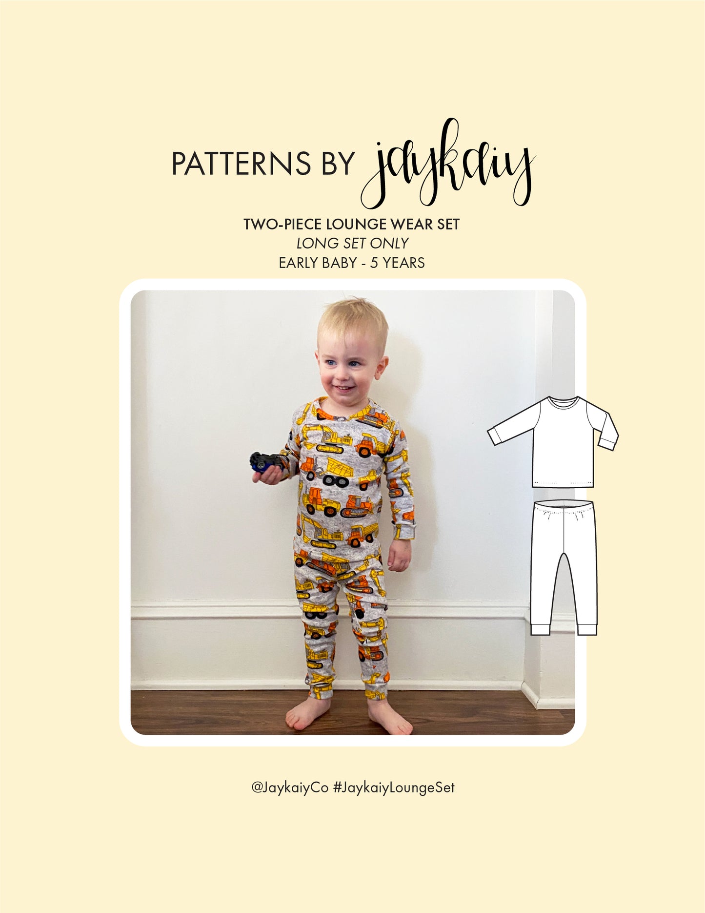 Long Two-Piece Loungewear Pattern