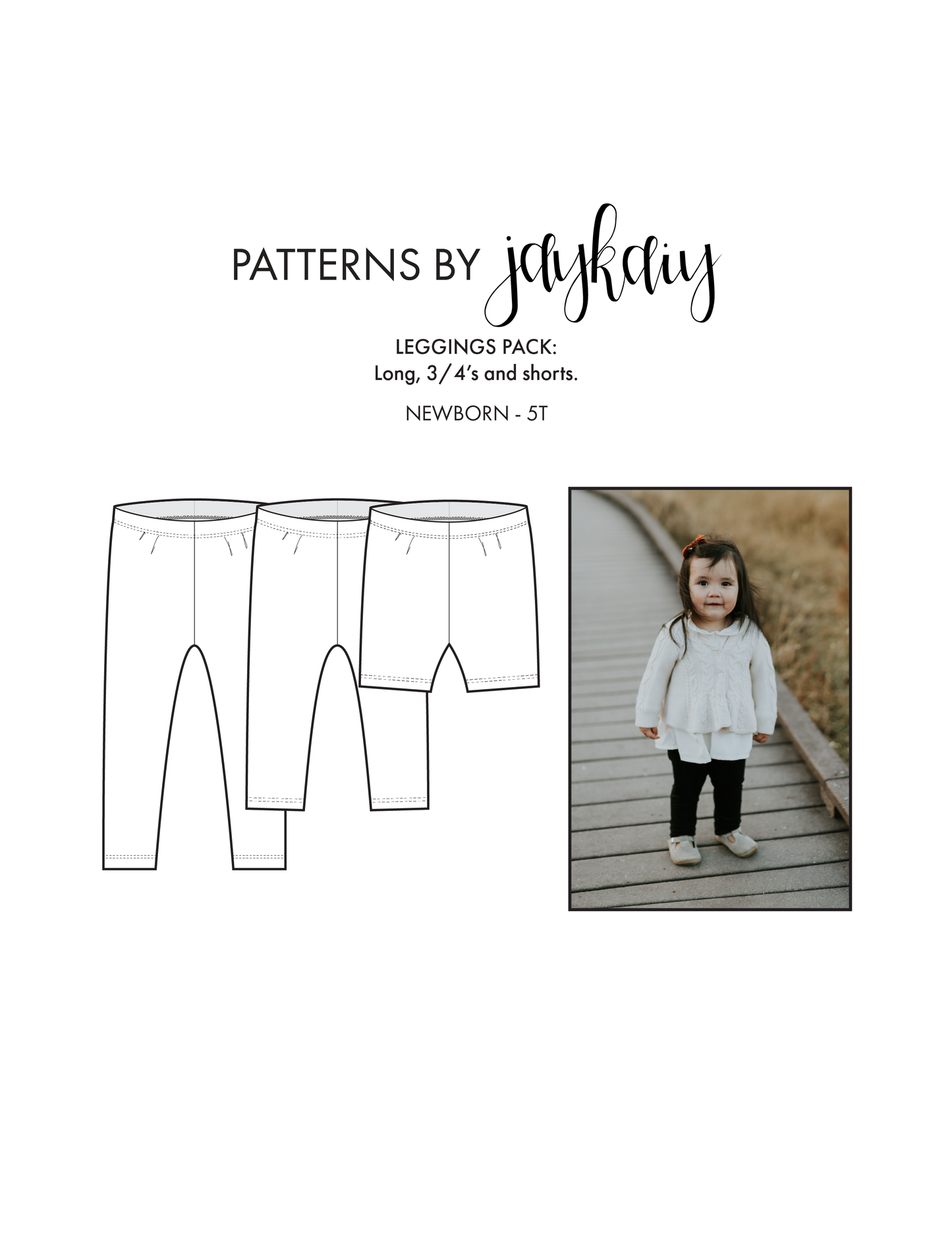 Kids Legging Multi-Length Pattern