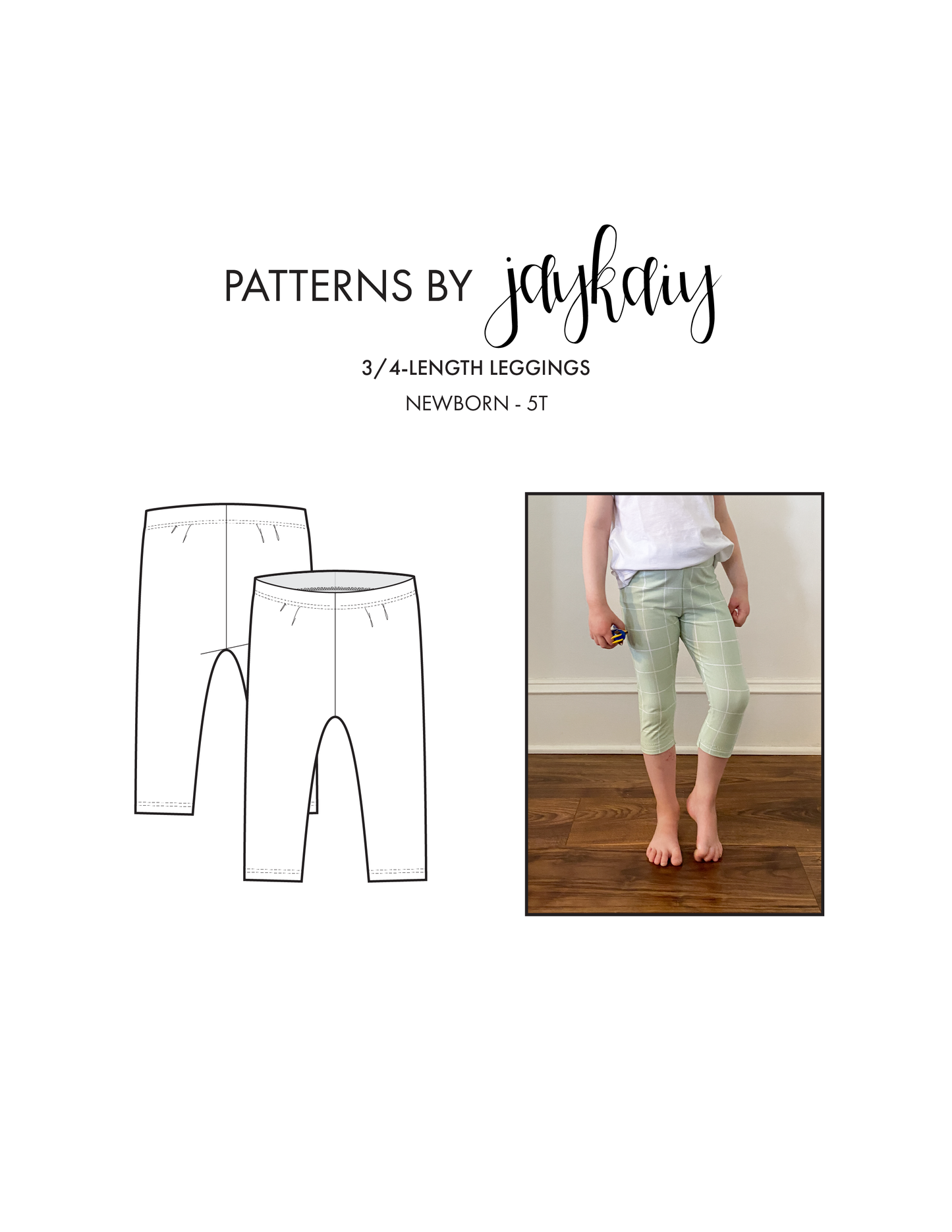 Cropped (3/4) Leggings Pattern