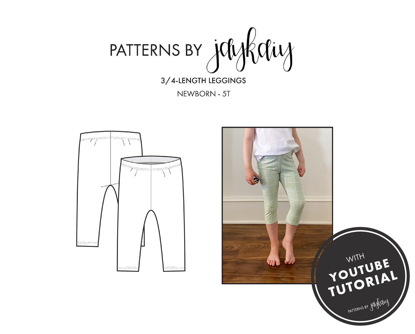 Cropped (3/4) Leggings Pattern