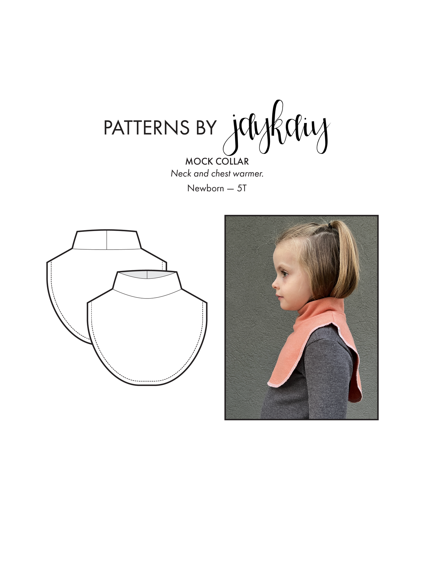 Mock Collar / Neck Warmer Pattern (Kids)