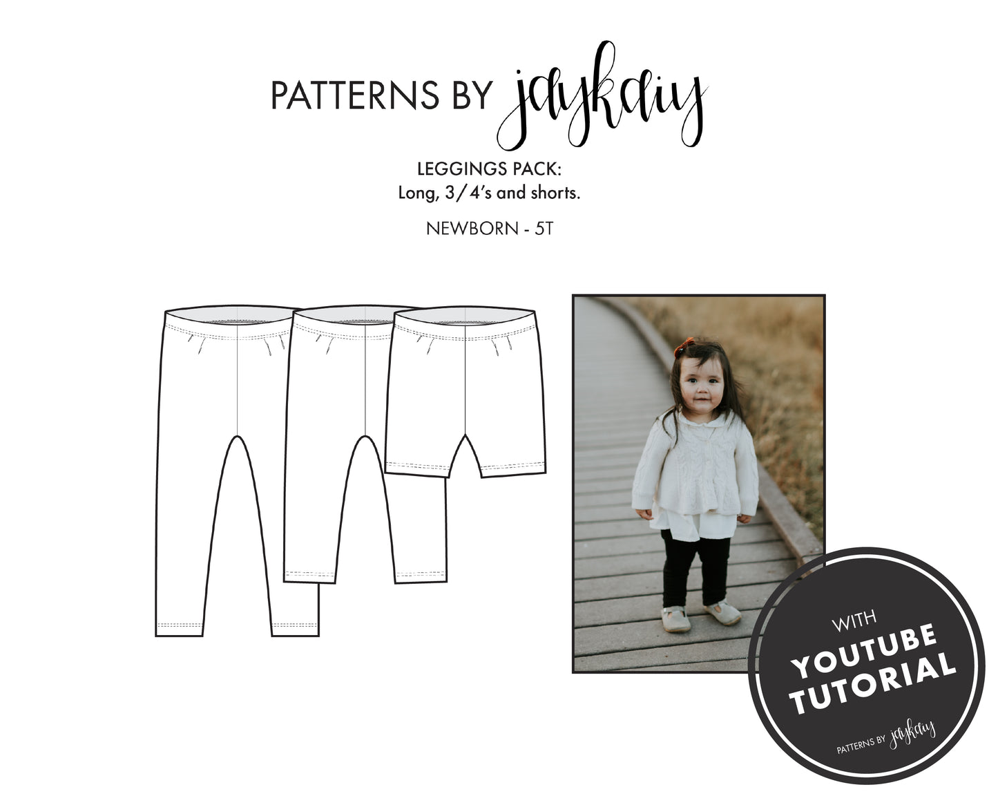 Kids Legging Multi-Length Pattern