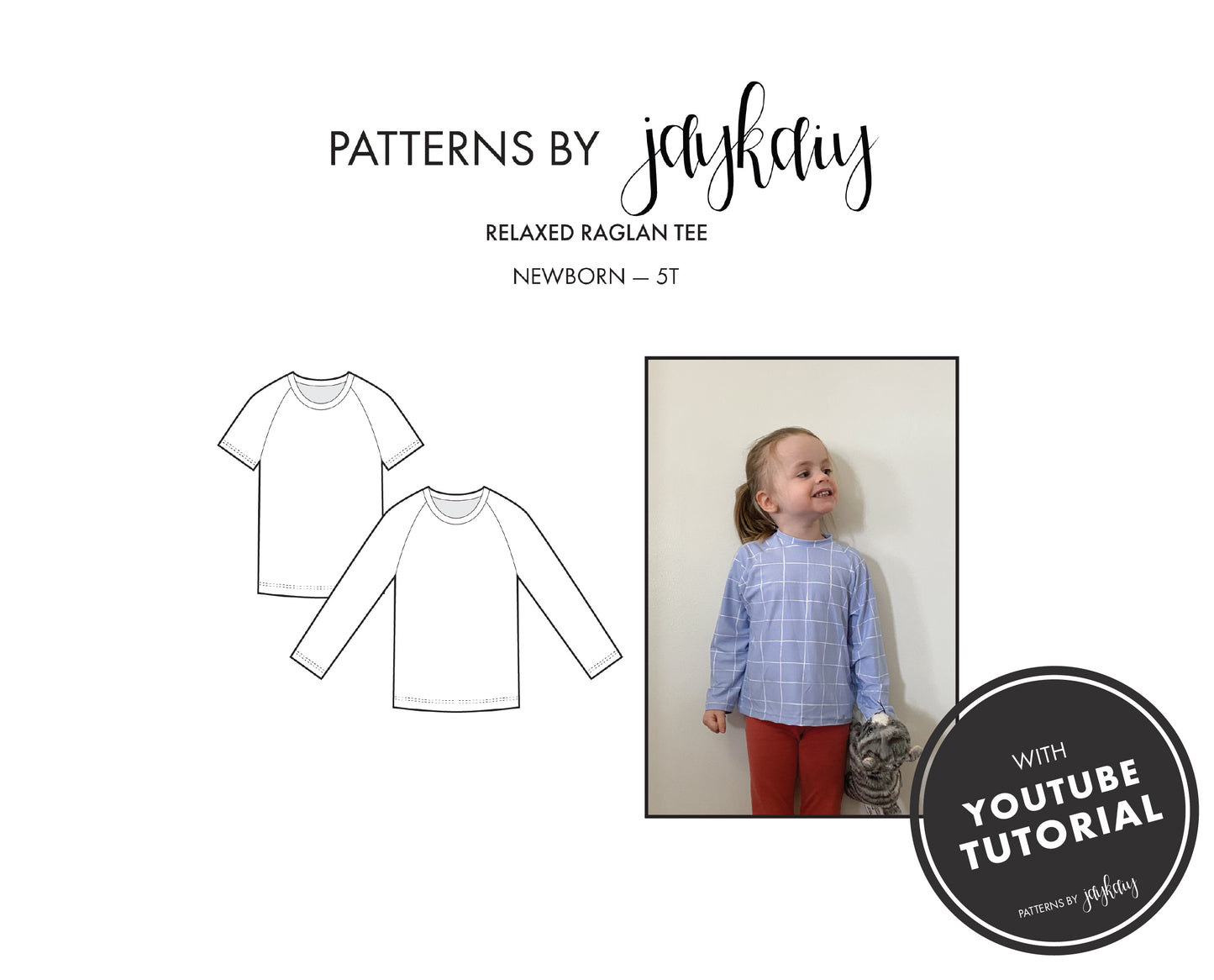 Boxy Raglan Tee Pattern