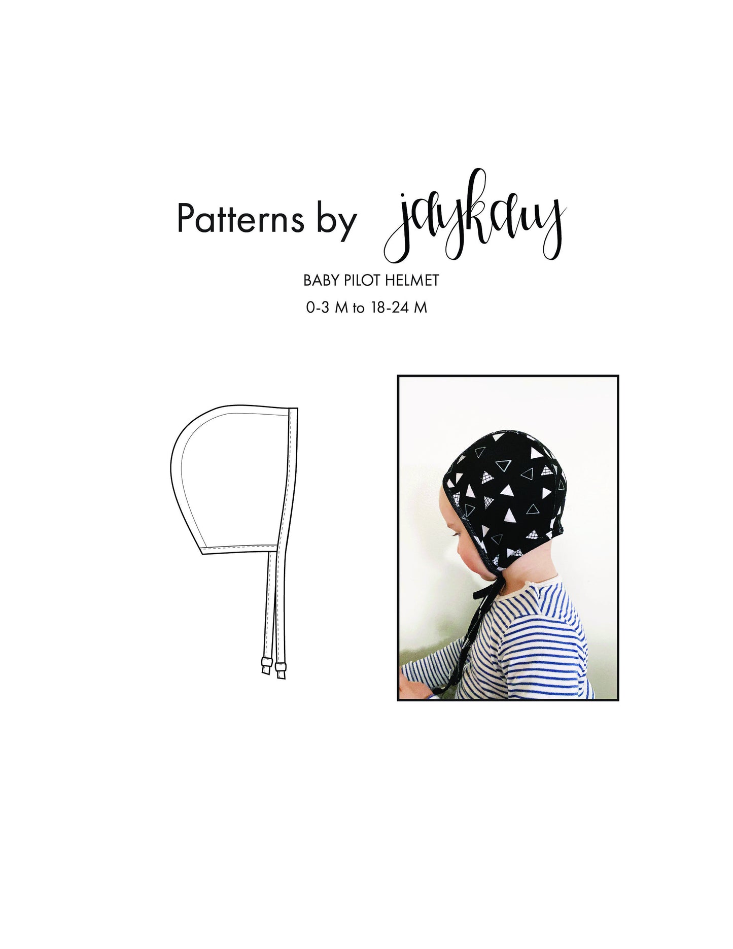 Baby Pilot Hat Sewing Pattern