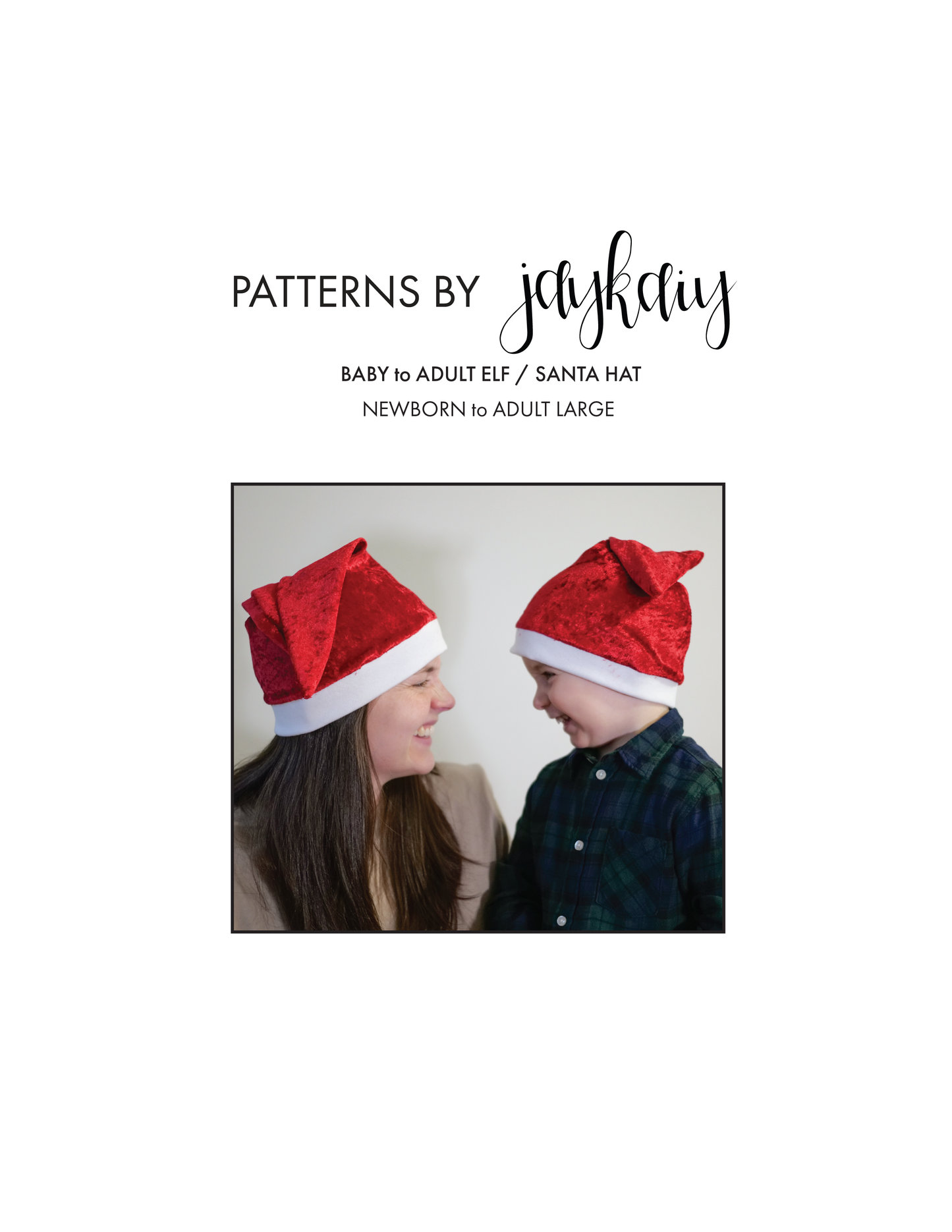 Elf Hat Pattern — Newborn to Adult Large